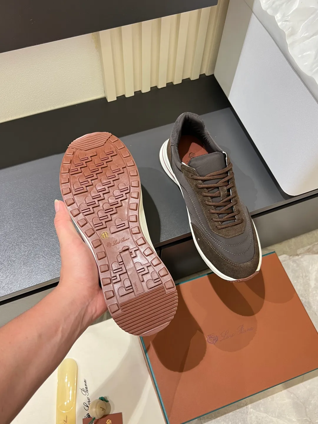 Men's men's shoes 💰p480 Loro men's shoes 💰piana niche classic jogging shoes, men's lace-up casual shoes and sneakers, high-quality lightweight and comfortable fabrics, suitable for outdoor leisure, the color scheme is young and energetic, and it looks great with sportswear or casual suits! Size: 38-44 (45 customized)